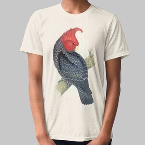 Gang-Gang Cockatoo VTG Parrot Print Short Sleeve Graphic Tee T-shirt S M L XL